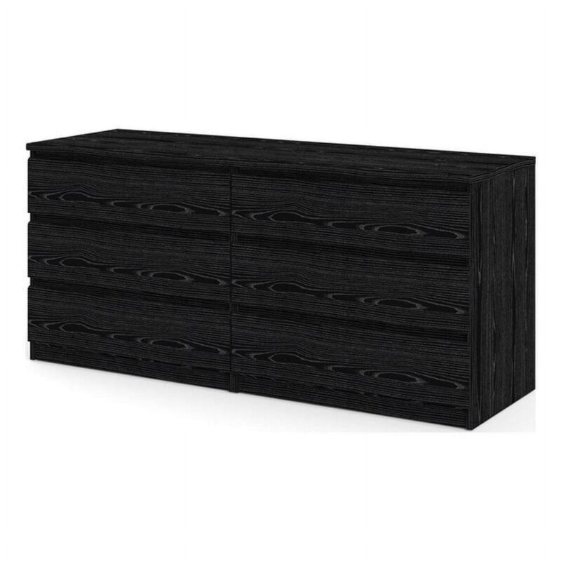Tvilum Scottsdale 6 Drawer Double Dresser for Adults, Black - Image 2