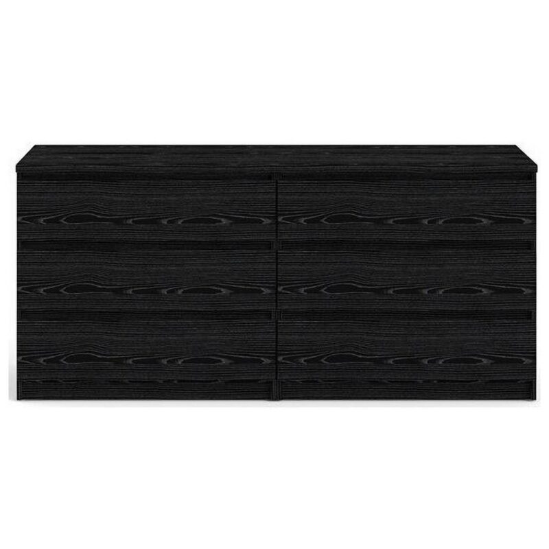 Tvilum Scottsdale 6 Drawer Double Dresser for Adults, Black - Image 3