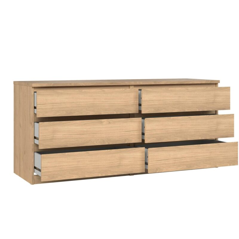 Tvilum Scottsdale 6 Drawer Double Dresser for Adults, Jackson Hickory - Image 5