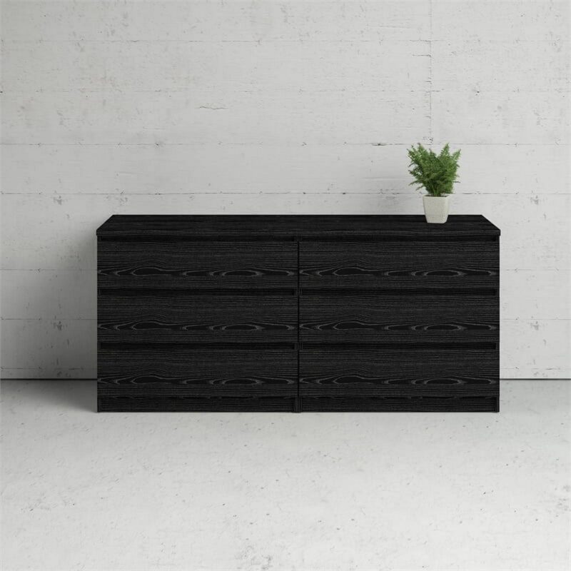 Tvilum Scottsdale 6 Drawer Double Dresser for Adults, Black - Image 8
