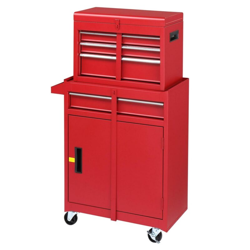 UBesGoo 2 in 1 Rolling Tool Chest Cabinet Tool Storage Cabinet, 4-Drawers - Image 14