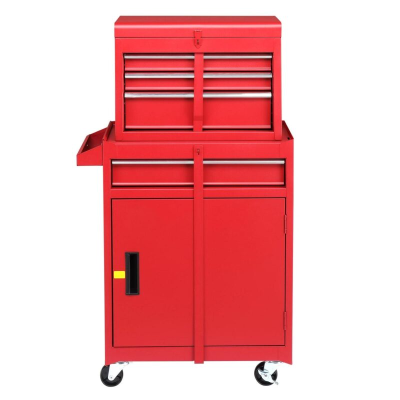 UBesGoo 2 in 1 Rolling Tool Chest Cabinet Tool Storage Cabinet, 4-Drawers - Image 13