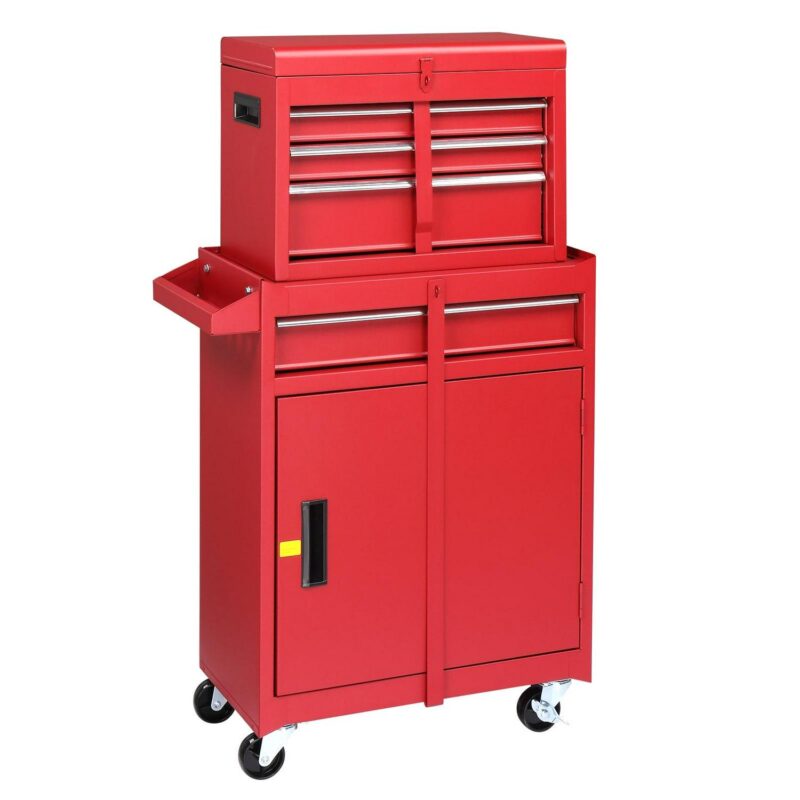 UBesGoo 2 in 1 Rolling Tool Chest Cabinet Tool Storage Cabinet, 4-Drawers - Image 12