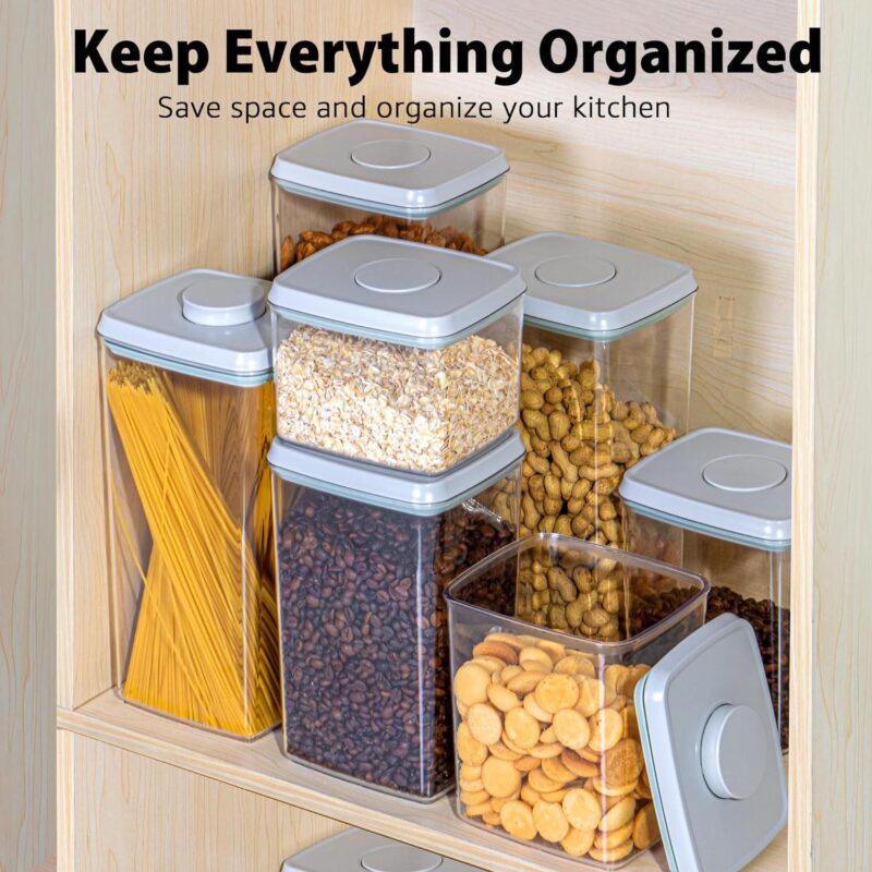 Uamector Pop Container Sets, 8-Piece Airtight Food Storage Containers - Image 4