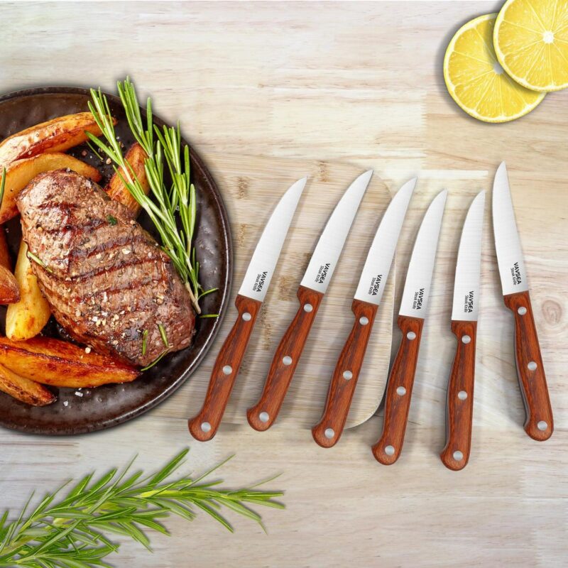 VAVSEA Knife Block Set, 16 Pieces Kitchen Knife Set with Block, Stainless Steel Knife Set for Gift, Home - Image 5