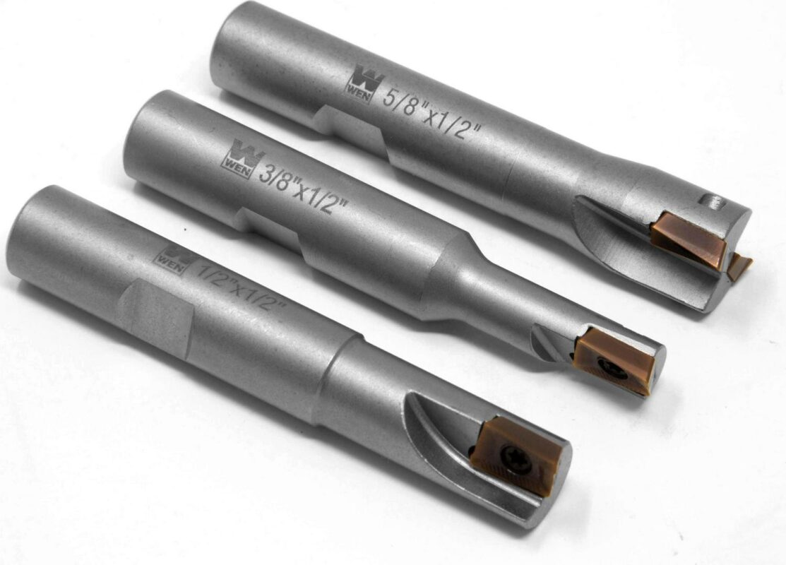 WEN 3-Piece 90-Degree Square Shoulder Indexable Carbide End Mill Set with Aluminum Storage Case - Image 6