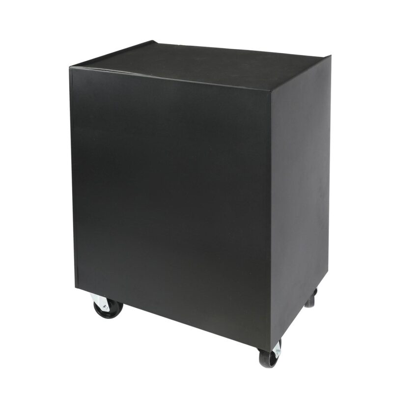 WORKPRO 28-inch 2-Shelf Rolling Garage Storage Cabinet, Lockable, Black - Image 8