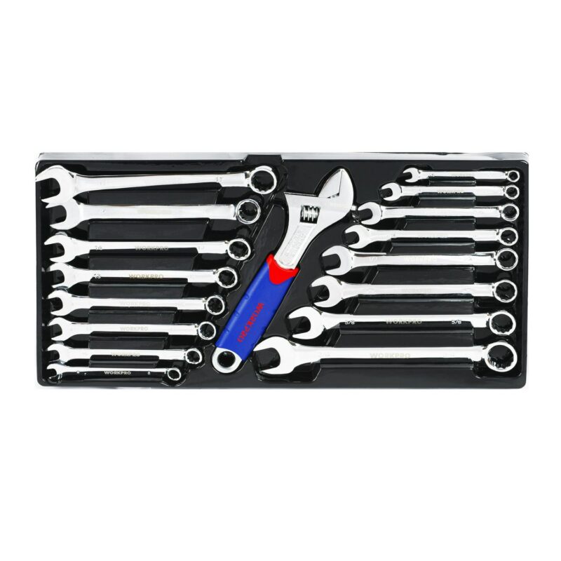 WORKPRO 408-Piece Auto Repair Tool Set,Mechanics Tool Set,General Household Home Repair Tool Kit with 3-Drawer Heavy Duty Metal Box,Hand Tool Kit - Image 6