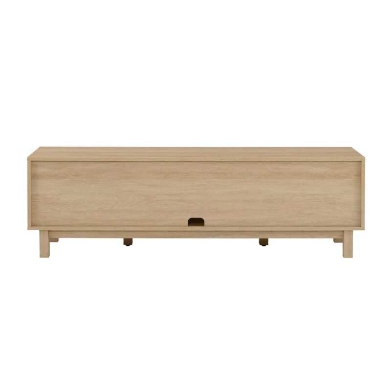 Walker Edison Contemporary 2-Door TV Stand for TVs up to 65a , Coastal Oak - Image 10