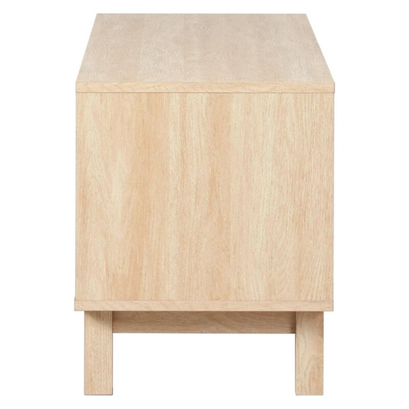 Walker Edison Contemporary 2-Door TV Stand for TVs up to 65a , Coastal Oak - Image 11