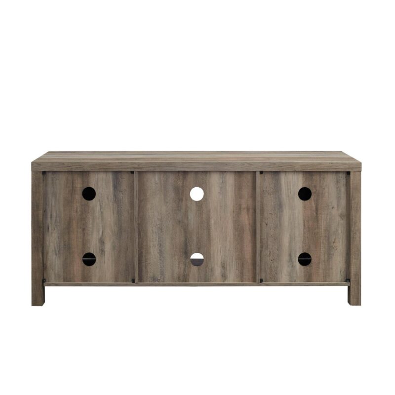 Walker Edison Modern Farmhouse Barn Door TV Stand for TVs up to 65 , Grey Wash - Image 18