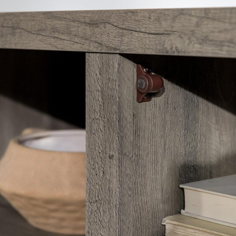 Walker Edison Modern Farmhouse Barn Door TV Stand for TVs up to 65 , Grey Wash - Image 10