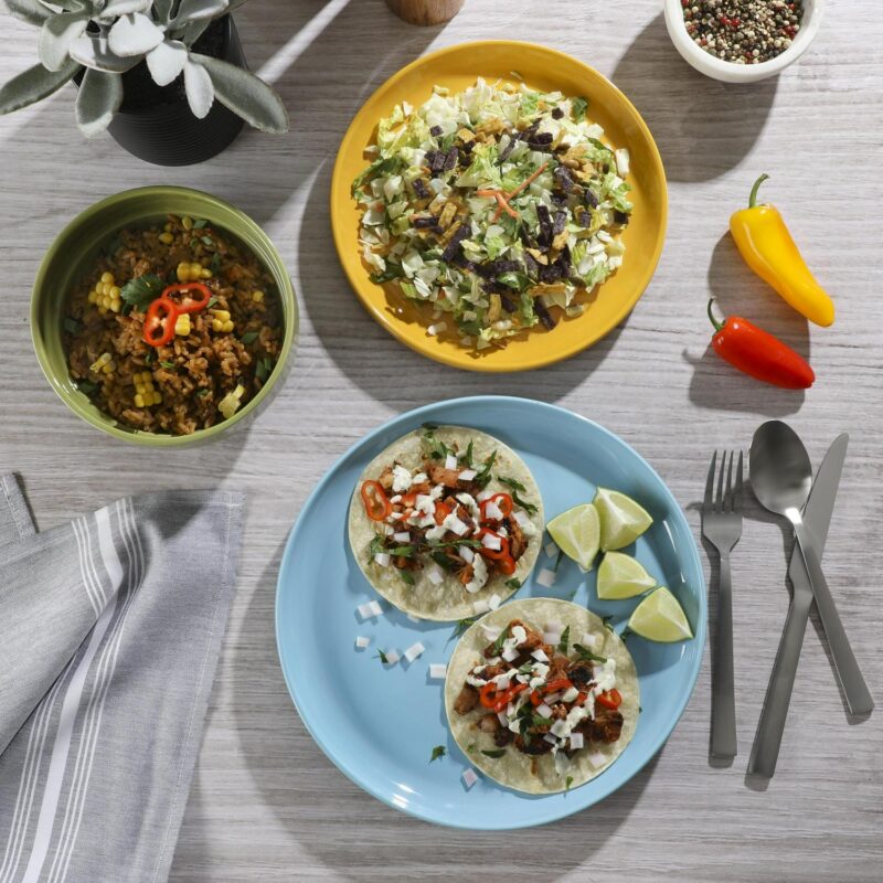 Wanda June Home Marfa Sunset 12-Piece Assorted Color Stackable Stoneware Dinnerware Set by Miranda Lambert - Image 4