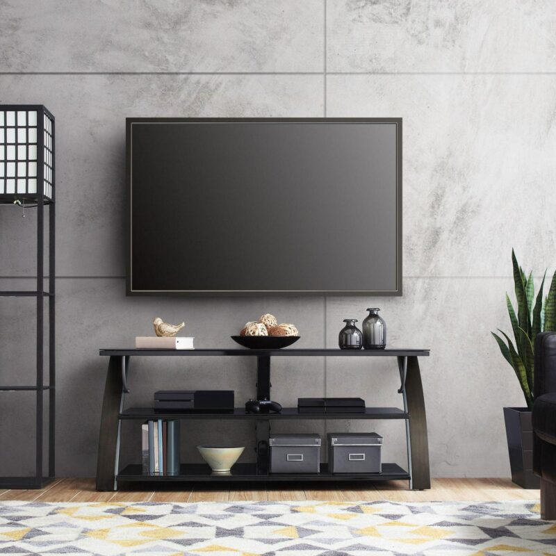 Whalen Payton 3-in-1 Flat Panel TV Stand for TVs up to 65 , Charcoal - Image 9