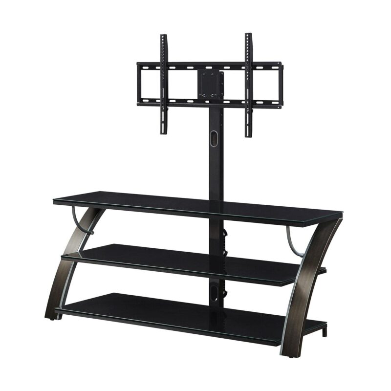 Whalen Payton 3-in-1 Flat Panel TV Stand for TVs up to 65 , Charcoal - Image 2