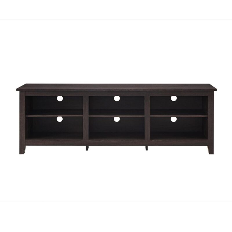 Woven Paths Open Storage TV Stand for TVs up to 80 , Espresso - Image 14