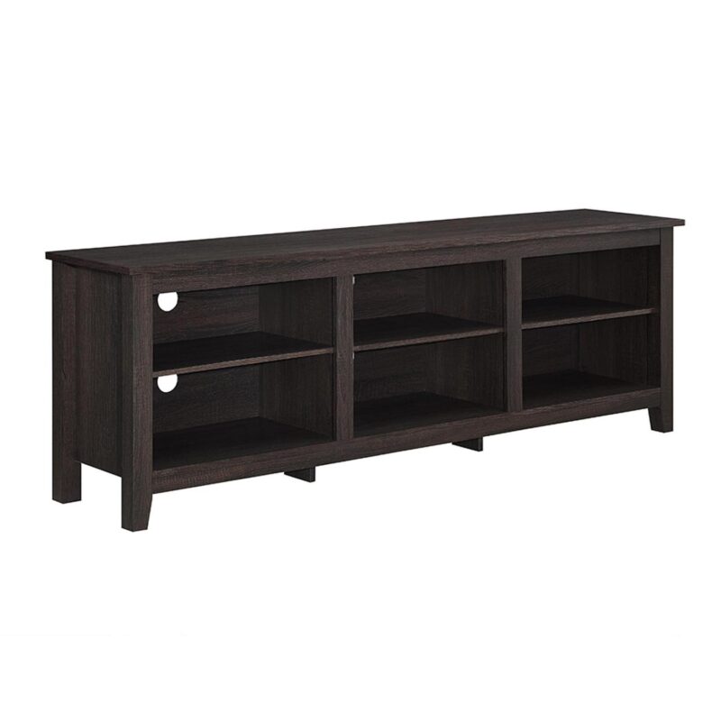 Woven Paths Open Storage TV Stand for TVs up to 80 , Espresso - Image 15