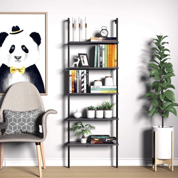 Zimtown 5 Shelf Wood a4c6b18ed9fe3320140d04d8eccb8d35