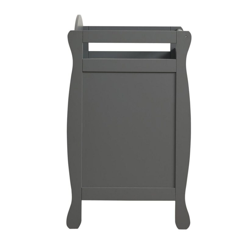 Zimtown Infant Changing Dresser, 3 Drawers Changing Table Dresser, Diaper Changing Station, Gray - Image 9