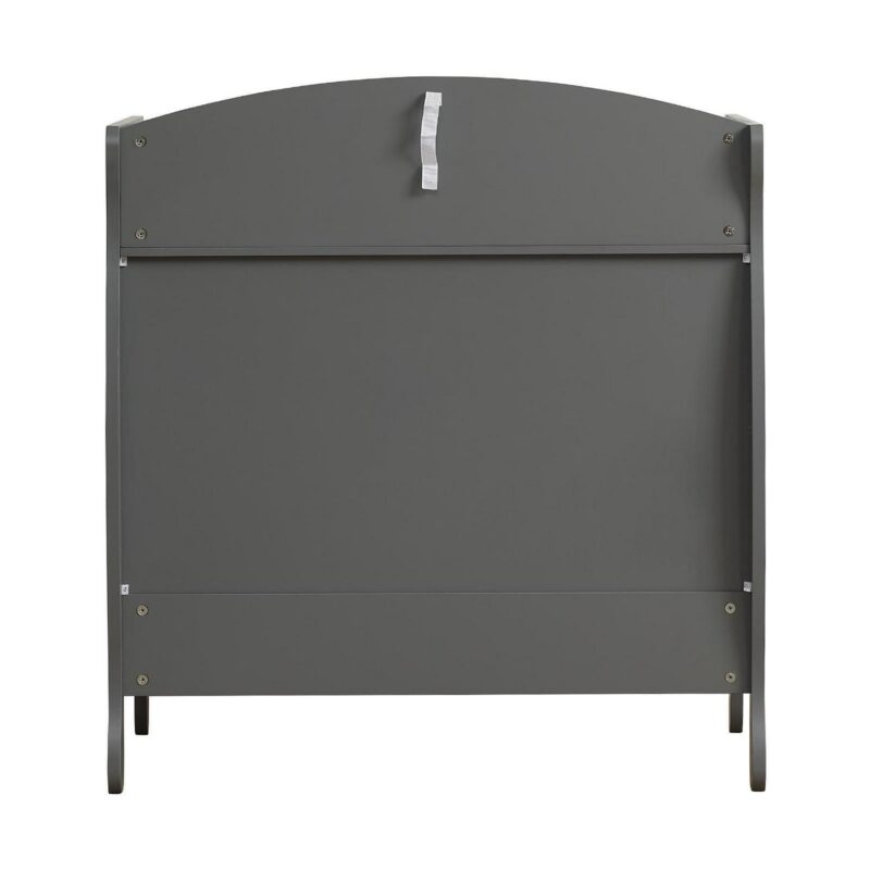 Zimtown Infant Changing Dresser, 3 Drawers Changing Table Dresser, Diaper Changing Station, Gray - Image 4