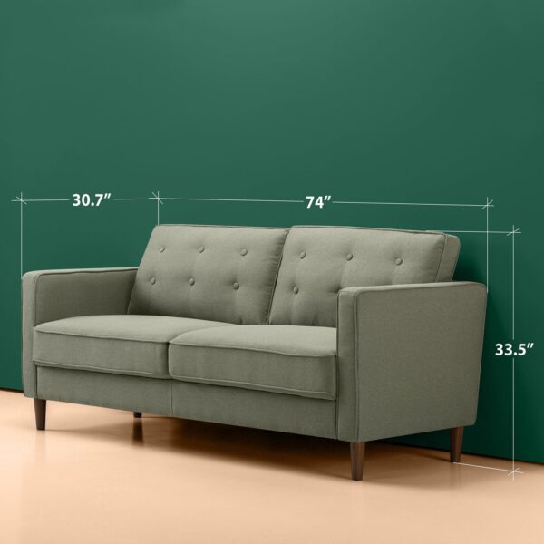 Zinus 74 Lauren Sofa 56ac397a7c878d1ef5eb4fc1d06cc422