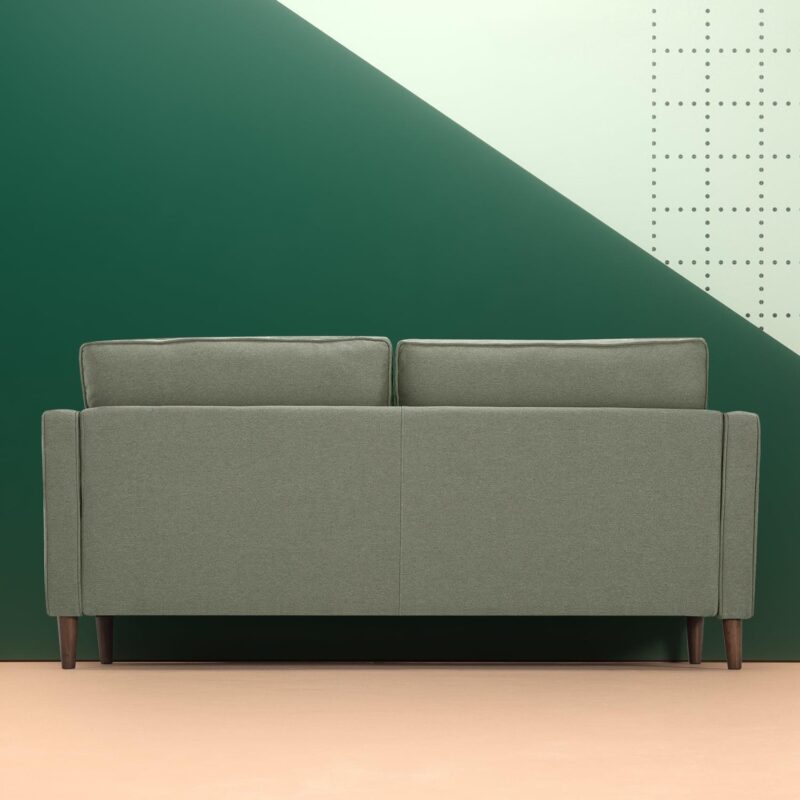 Zinus 74  Lauren Sofa Couch, Green Polyester - Image 5