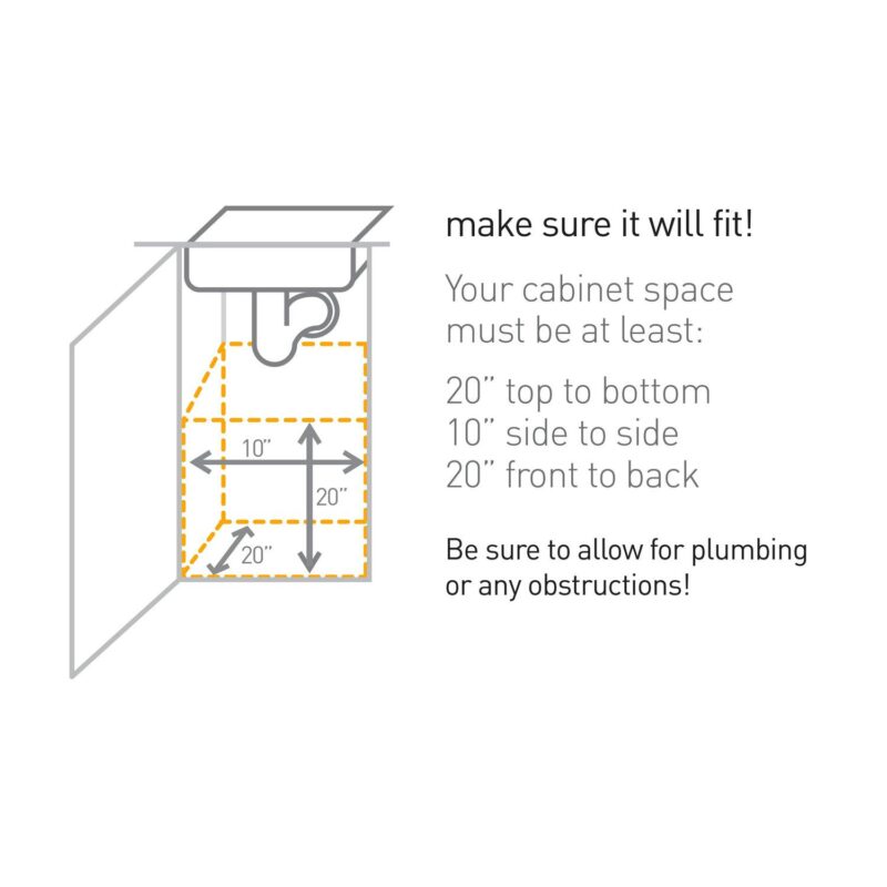 simplehuman 30 Liter / 8 Gallon Under Counter Kitchen Cabinet Pull-Out Trash Can, Heavy-Duty Steel Frame - Image 2