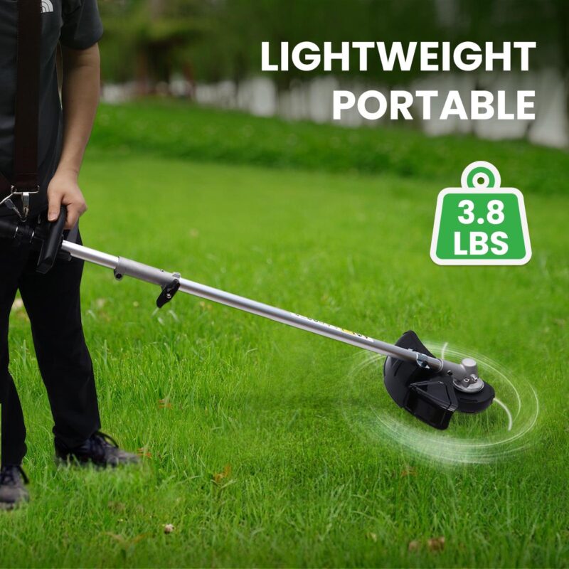 1000W 2-in-1 Cordless String Trimmer, 40V 3-Speed Weed Eater with 4.0Ah Battery and Charger - Image 3