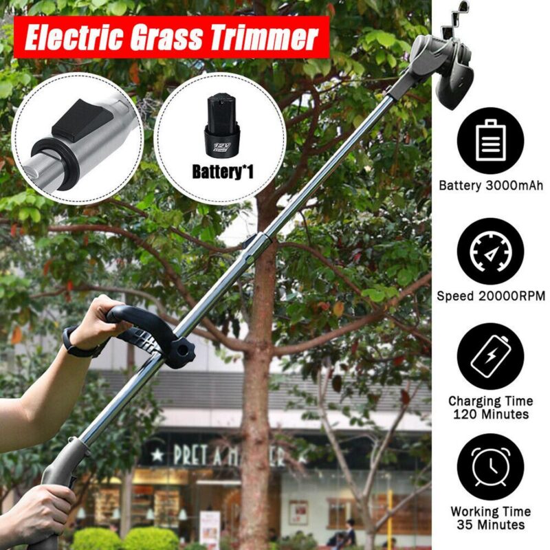 12V24V Electric Weed Eater Lawn Edger Cordless Grass String Trimmer Cutter Tool - Image 4