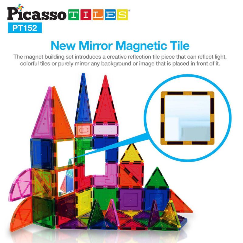 152pcs Magnetic Tiles Building Set - Image 3