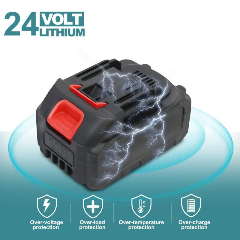 24V Grass Trimmer Cordless Electric String Trimmer and Edger, 3 in 1 Weed Wacker Kit with Battery and Charger - Image 7
