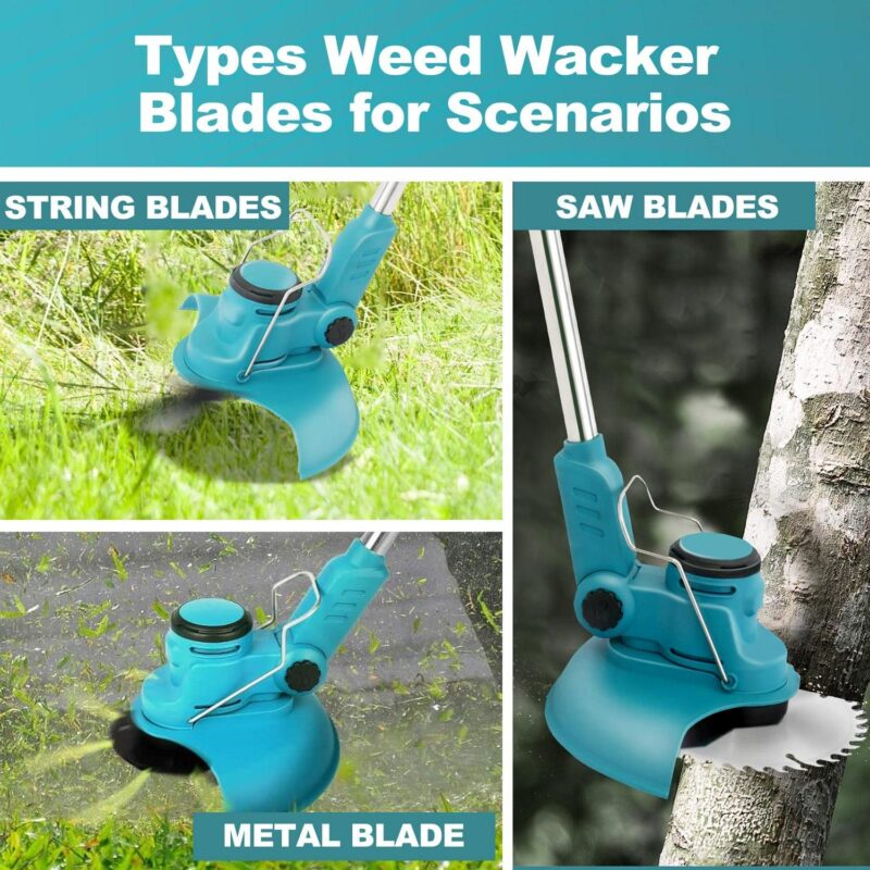 24V Grass Trimmer Cordless Electric String Trimmer and Edger, 3 in 1 Weed Wacker Kit with Battery and Charger - Image 3