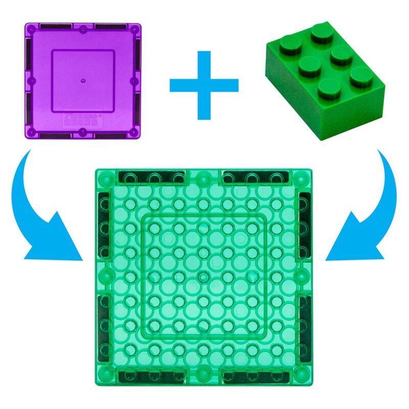 333pc Magnet Tile + Brick Blocks Compatibility Building Set - Image 4