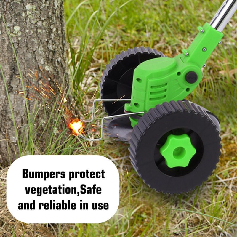 3-in-1 Lightweight String Trimmer Edger Lawn with Adjustable Length Pole, 2 Batteries and 3 Types Blades for Garden and Yard - Image 3