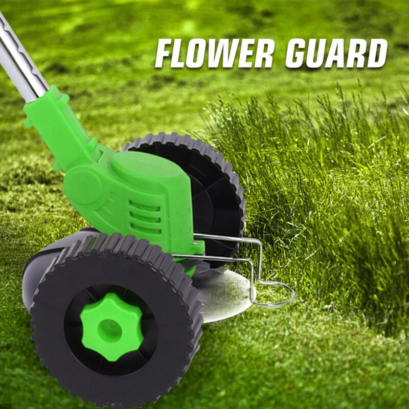 3-in-1 Lightweight String Trimmer Edger Lawn with Adjustable Length Pole, 2 Batteries and 3 Types Blades for Garden and Yard - Image 2