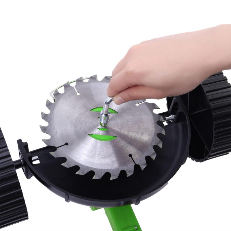 3-in-1 Lightweight String Trimmer Edger Lawn with Adjustable Length Pole, 2 Batteries and 3 Types Blades for Garden and Yard - Image 10