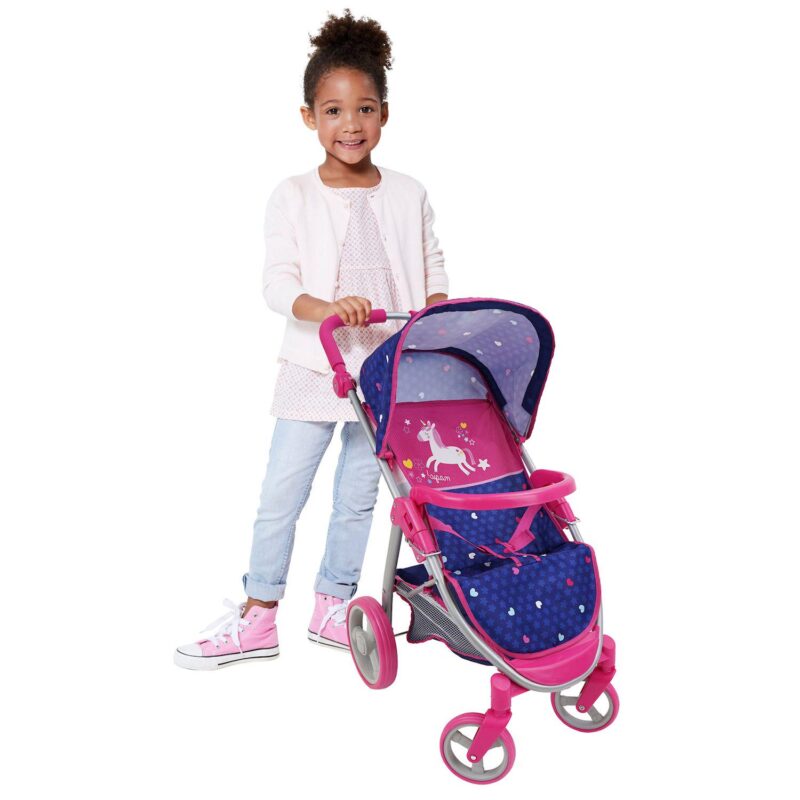 509 Crew Unicorn 2-in-1 Doll Converting Car Seat and Stroller Travel System - Image 6
