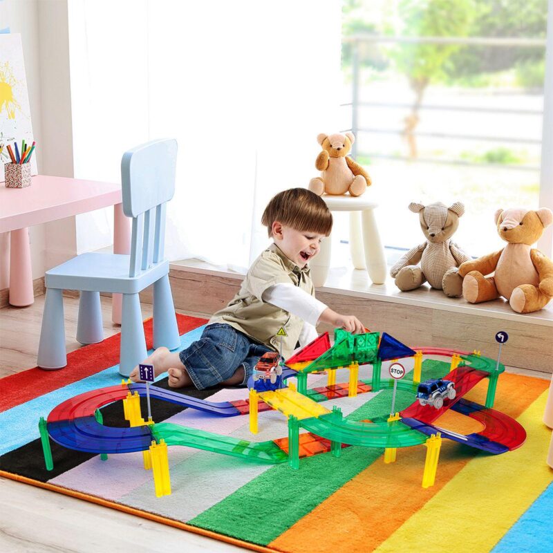 50 Piece Magnetic Race Track Set - Image 2