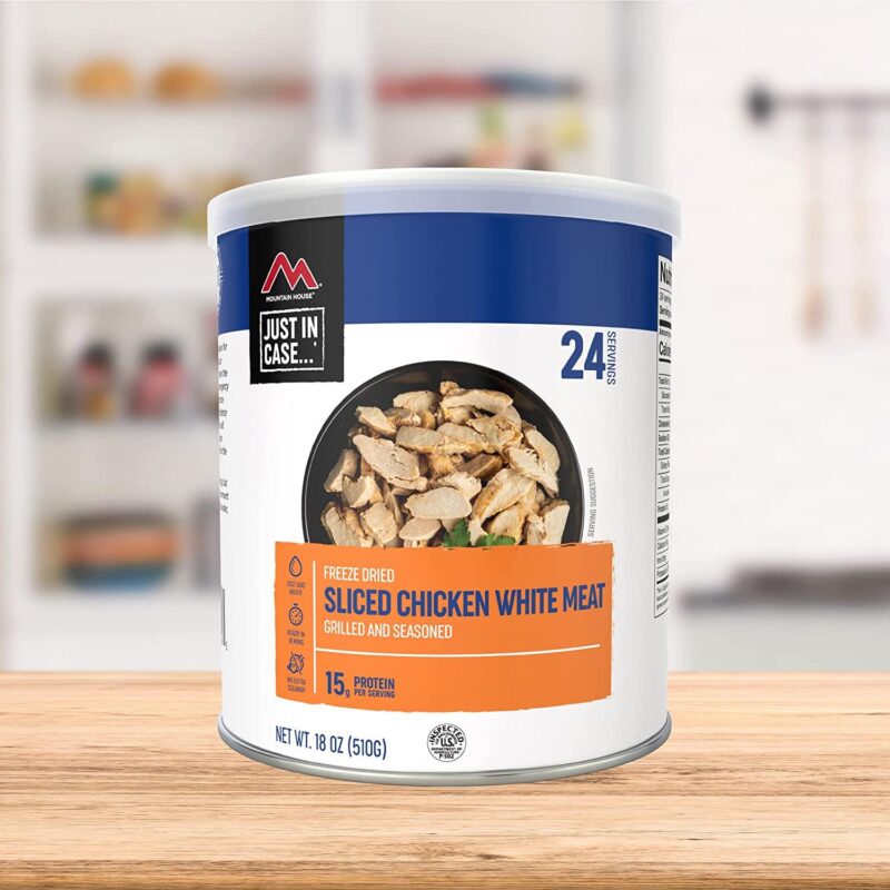 (6 Cans) Newly Launched Mountain House Grilled Sliced Chicken #10 Can a Freeze Dried Survival and Emergency Camping Food | 24 Servings can a - Image 7