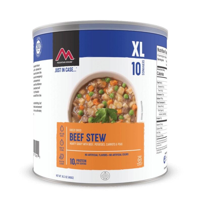 (6 Cans Pack) Mountain House Beef Stew #10 Can Freeze Dried Emergency Camping Food a - Image 4