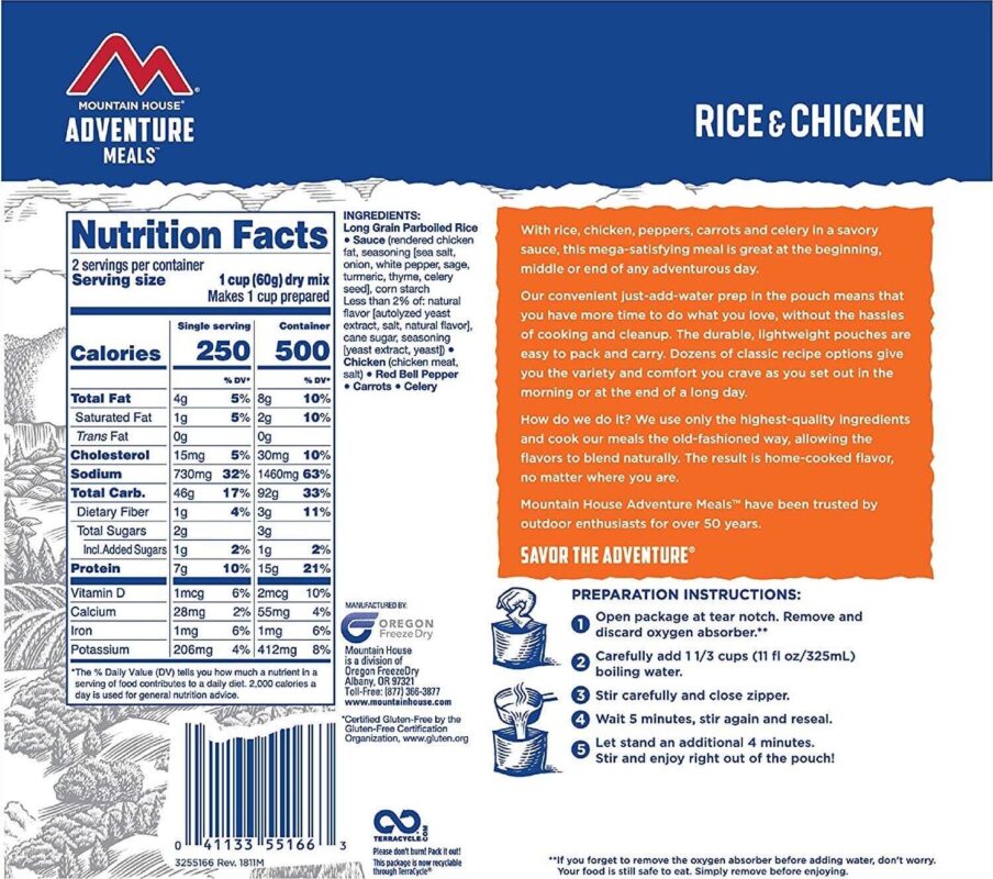 (6 Pouches) Mountain House Rice and Chicken | Freeze Dried Backpacking and Camping Food | Survival and Emergency Food | Gluten-Free a - Image 7