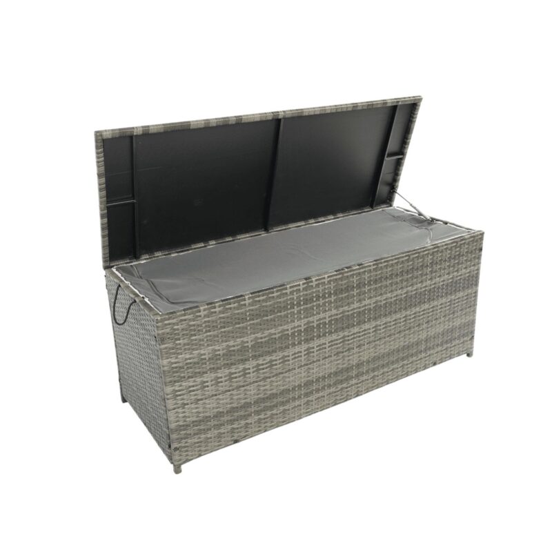 ALEAVIC Outdoor Storage Box, 113 Gallon Patio Rattan Wicker Storage Deck Box - Image 2