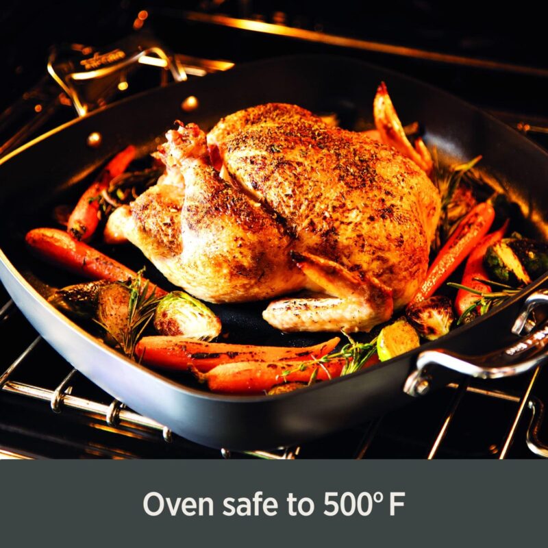 All-Clad Essentials Hard Anodized Nonstick Cookware Set, 4-piece Fry and Saute Set - Image 2