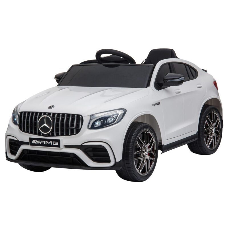 Aosom 12V Ride On Toy Car for Kids with Remote Control Mercedes Benz AMG GLC63S Coupe 2 Speed with Music Electric Light Red - Image 5