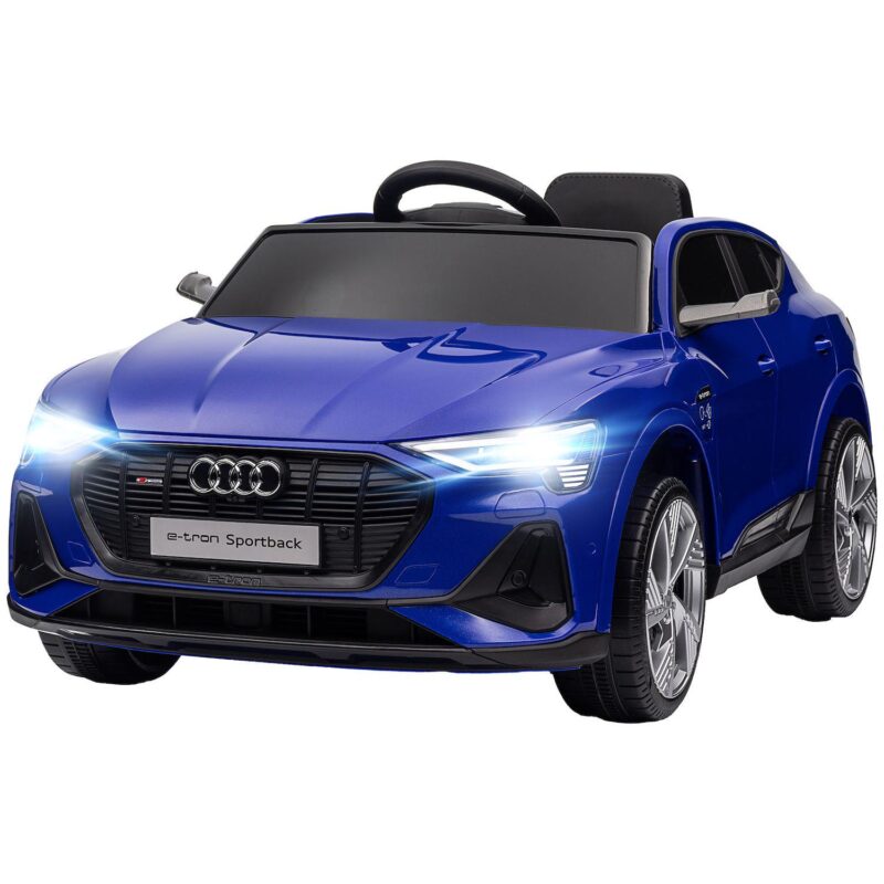 Aosom 12v Kids Electric Ride On Car, Licensed Audi E-tron With Seat, Remote - Image 2