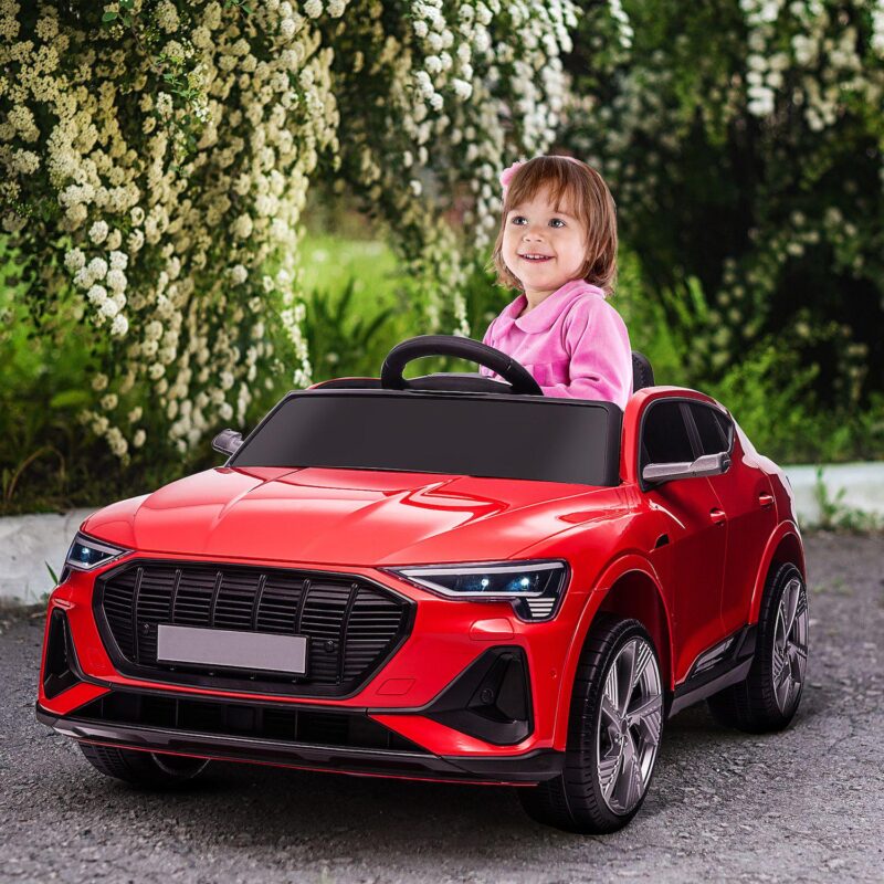 Aosom 12v Kids Electric Ride On Car, Licensed Audi E-tron With Seat, Remote - Image 4