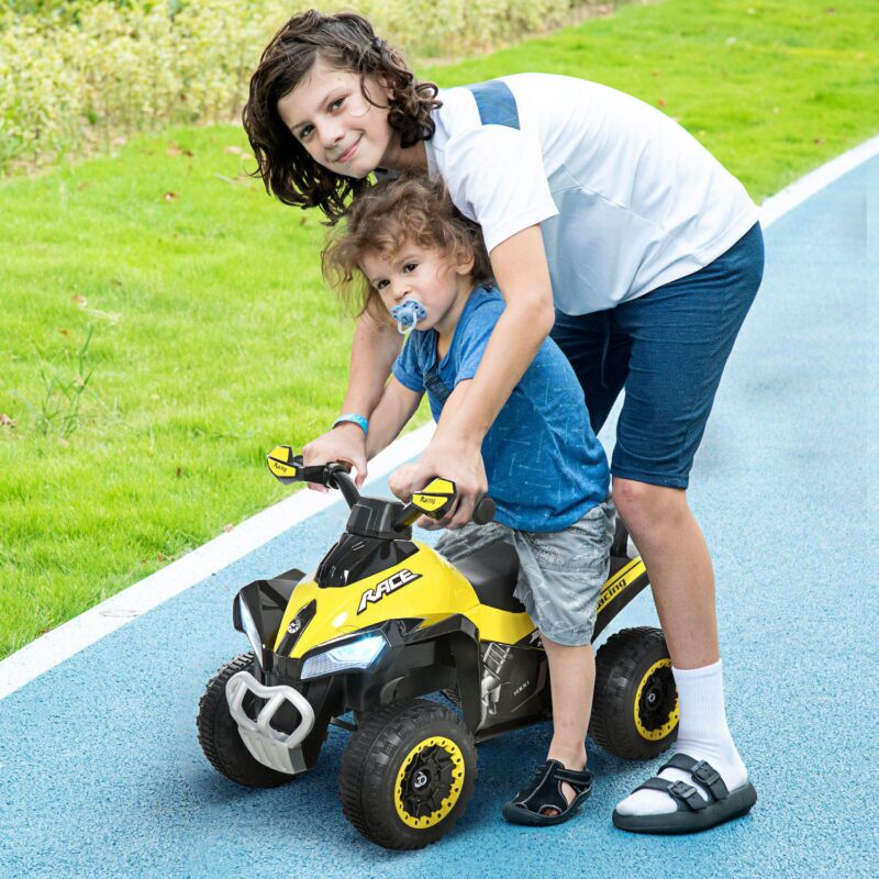 Aosom No Power Kids Ride On Push Car, W/ Music, Lights For 1.5-3 - Image 3