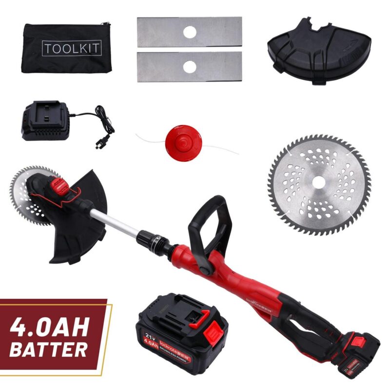 BAOKALER Cordless Brussless Weed Eaters with 4.0Ah 10C Battery, 18000RPM Grass String Trimmer for Wood Cutting Grass Cutting - Image 8