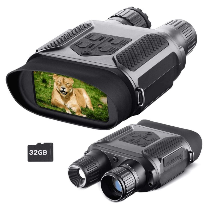 BEBANG 7X31 Night Vision Binoculars, HD Digital Infrared Night Vision Goggles, 1.67lb, 1300ft/400mm Night Vision and Day Range