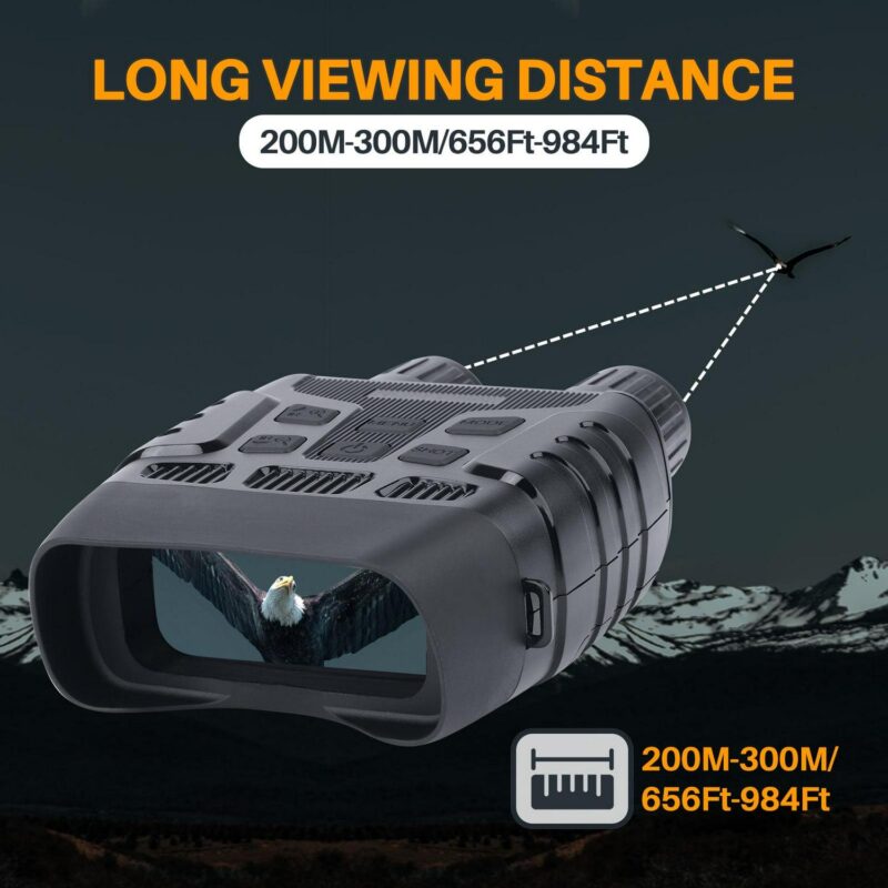 BEBANG Night Vision Binoculars, Infrared Night Vision Goggles with HD Video and Photo Modes, 32GB Card, Viewing from 984ft/300m - Image 8